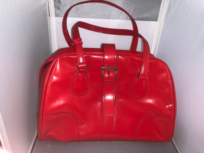 Bolsa vermelha Lenny e cia ORIGINAL grande - ótimo estado 