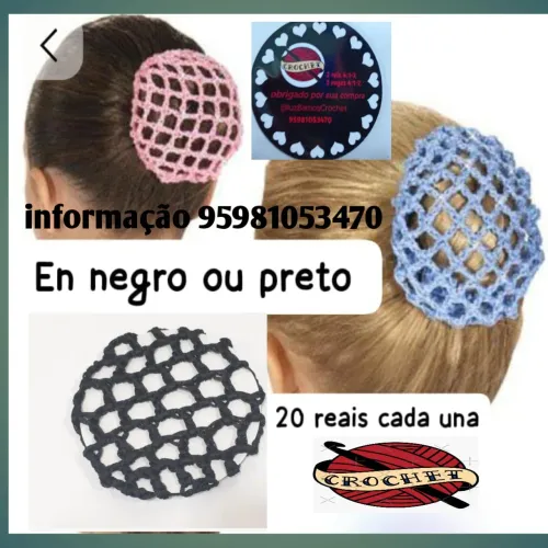 Redinha a crochet para estudantes militares e operadora de caixa