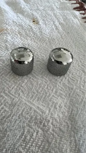Knobs Cromados para Guitarra / Baixo