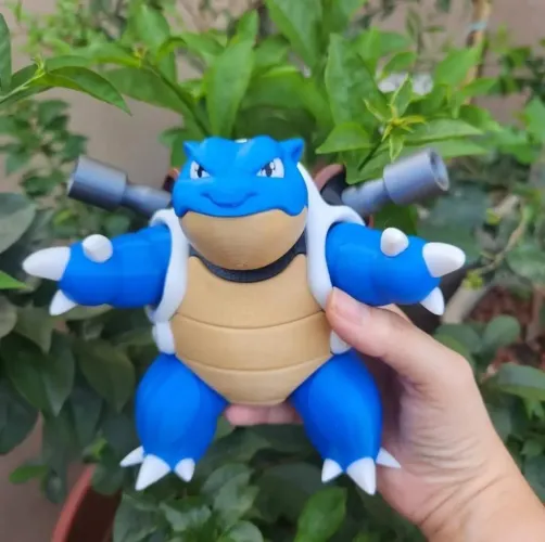 Peça de decoração Blastoise em PLA (Impressão 3D)