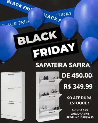 BLACK FRIDAY SAPATEIRA SAFIRA