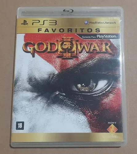 Jogo de ps3 god of war 3 favoritos semi-novo