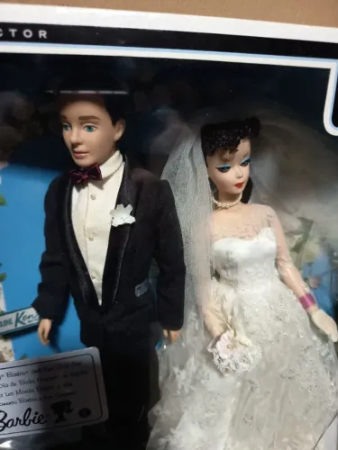 Barbie cápsula do tempo 1959 casal de noivos 