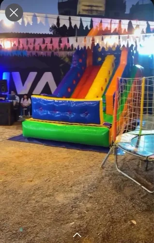 Alugo Taboga, pula pula, casinha de bolinha,mesas,forros etc.