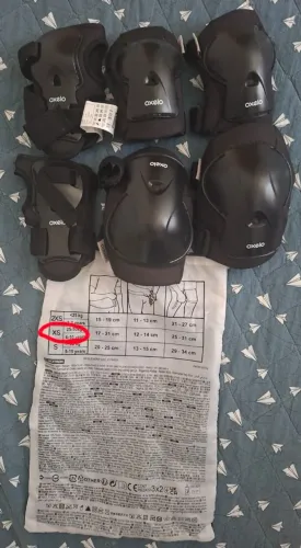 Conjunto de cotoveleira, joelheira e proteção de pulso