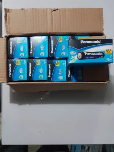 CX com 40 Pilhas palito Panasonic AAA anti vazamento.