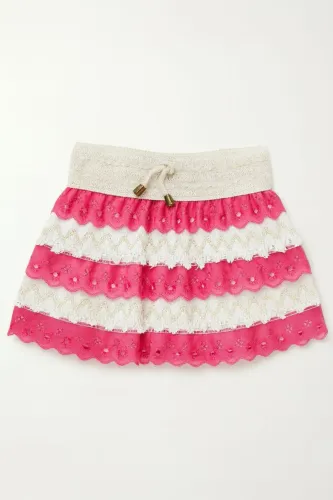 Short Saia Infantil em Renda - USADA