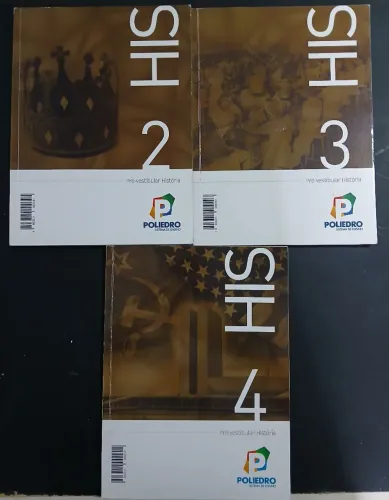 Livros Pré Vestibular História volume 2,3 e 4