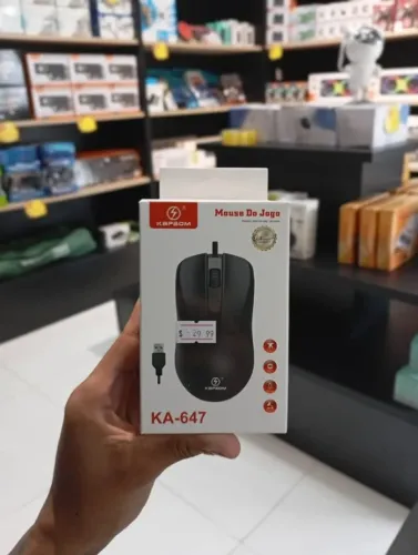 Mouse Óptico Com Fio Usb 3 Botões Pc Notebook Ka-647