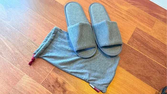 Chinelo Cinza Mescla em Tecido Macio | American Nest - Tamanho Flexível