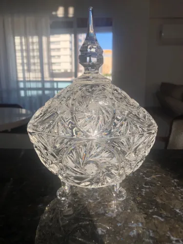 Bomboneira de cristal Bohemia