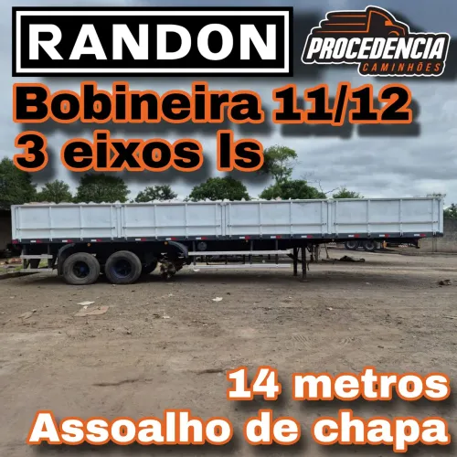 Carreta bobineira Randon 2012 12,4m 3 eixos ls
