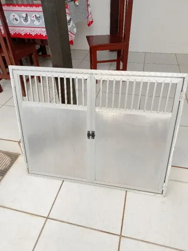 PORTA DE ARMÁRIO DE PIA DE COZINHA INOX. Largura 1,10<br>Altura 80 cm