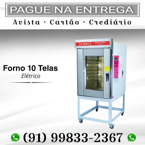 Forno 10 Telas Elétrico G.Paniz Novo - Entrega Imediata