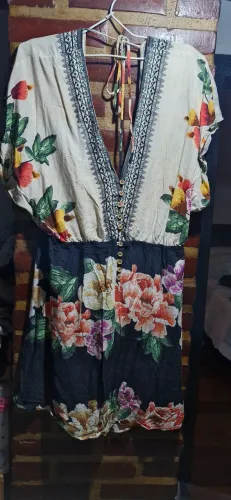 Vestido estampado floral farm tam g