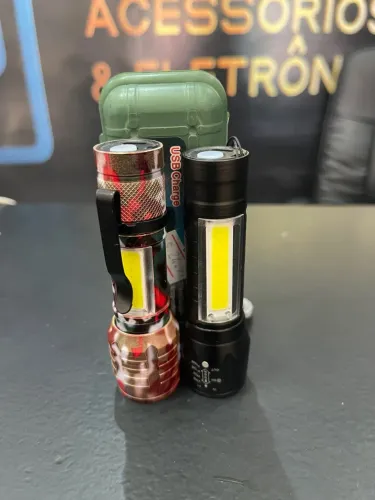 Promoção Lanternas Tátic LED USB Recarregáveis