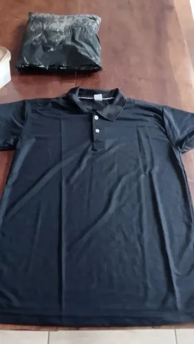 Camisa polo básica Preta