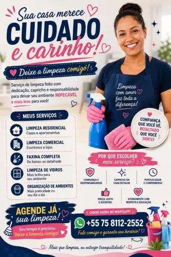 ?Faço faxina com capricho ?