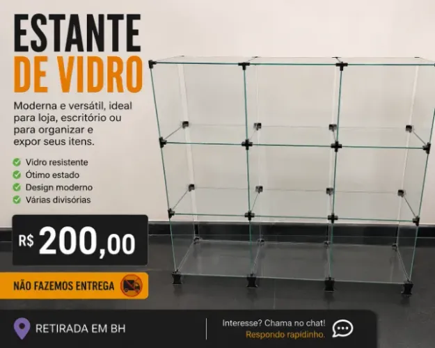 ESTANTE DE VIDRO