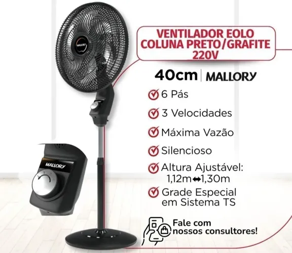 Ventilador Mondial de coluna