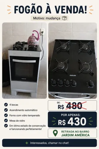 Fogão á Venda!