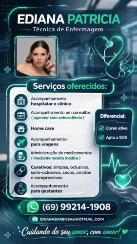 Ofereço serviços Home Care