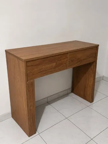 Escrivaninha  ( Mesa de escritório) 2 gavetas, marrom 
