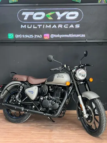 ROYAL ENFIELD CLASSIC 350 DARK GUNMENTAL GREY - APENAS 91 KM! - GRUPO TOKYO MOTOS