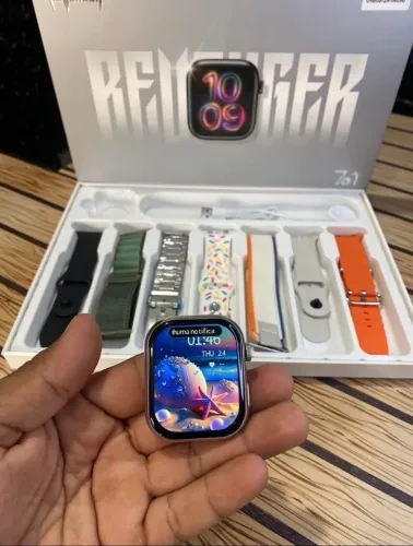 Smartwatch Revenger RG-W63 - Tela HD 2.01? | Chamadas Bluetooth | 7 Pulseiras Inclusas