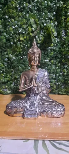Buda espelhado poliresina 