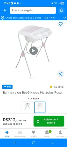 Banheira de Bebê Kiddo Maresias<br>