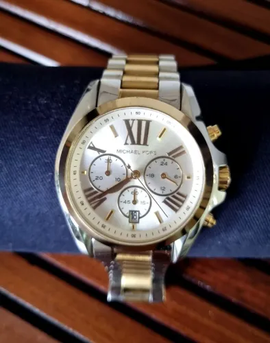 Relógio Michael Kors Original - Prata e Dourado (Misto) - Funcionando