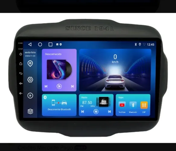 Central multimídia renegade CarPlay sem fio