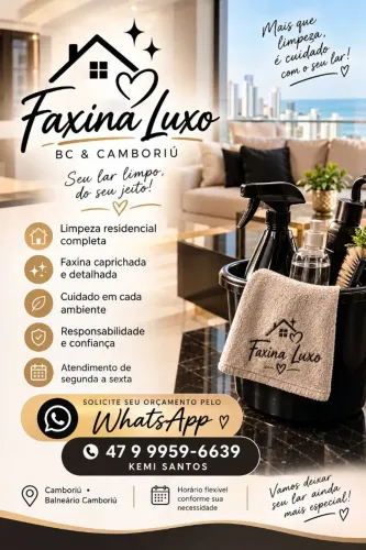 Faxina balneário Camboriú e região