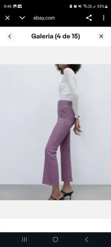 Calça mini flare Zara