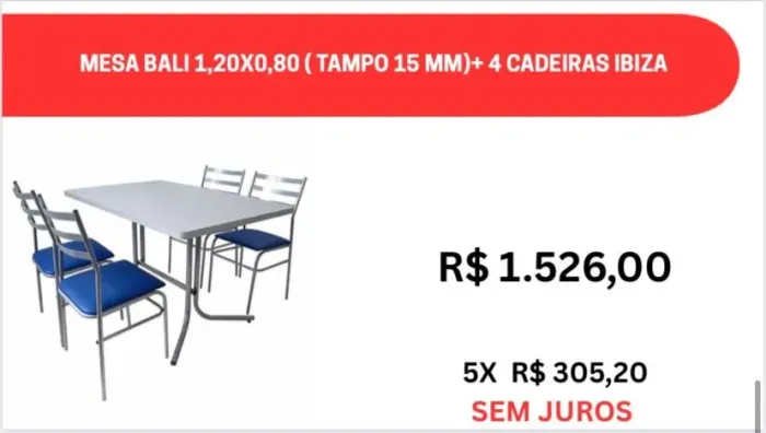 jogo de mesa para cozinha industrial , refeitório de empresa, refeitório de escola