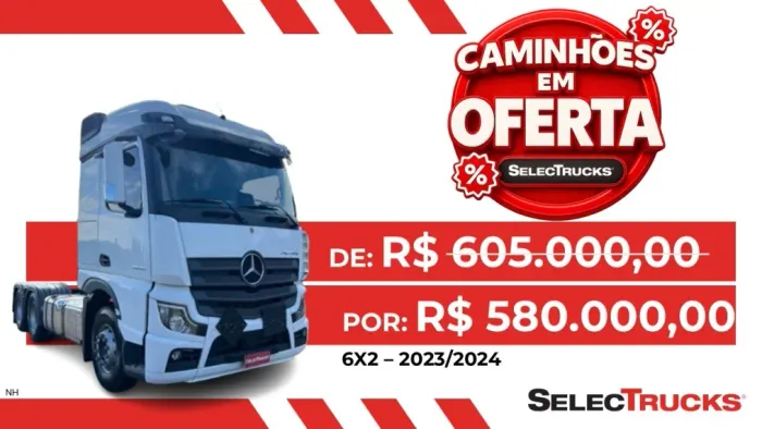 Mercedes-Benz Actros 2548 LS 6x2 | Selectrucks.
