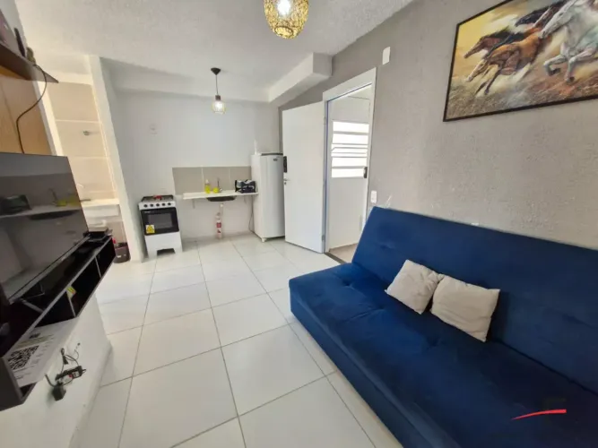Apartamento todo mobiliado com 2 quartos para locação na Praia do Futuro