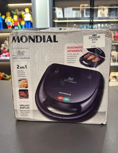SANDUICHEIRA FAST GRILL MONDIAL 750W
