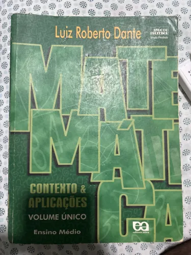 Livro Matemática - Contexto & Aplicações Luiz Roberto Dante