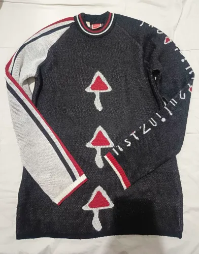 Blusa masculina de lã vintage 