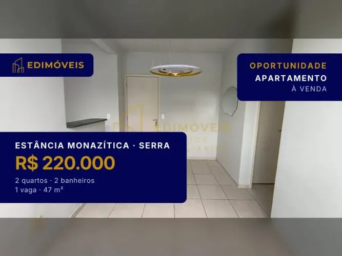 Estância Monazítica: Apartamento 2 quartos com churrasqueira e playground