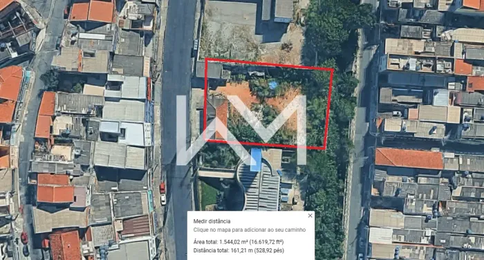 Terreno Comercial Raríssimo de 1.522 m² na Av. Brigadeiro Faria Lima Jardim Cocaia (Guaru