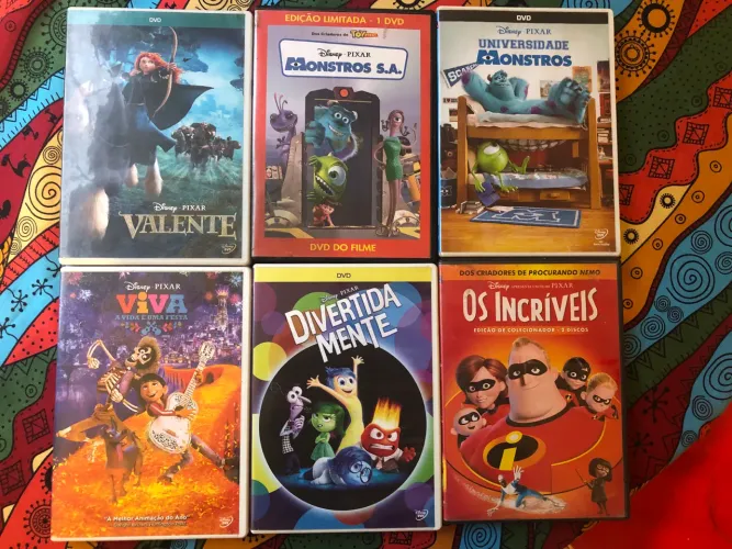 DVDs Originais Disney Pixar 