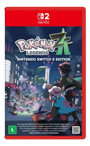 Pokemon Legends Z-A Nintendo Switch 2 Jogo Físico