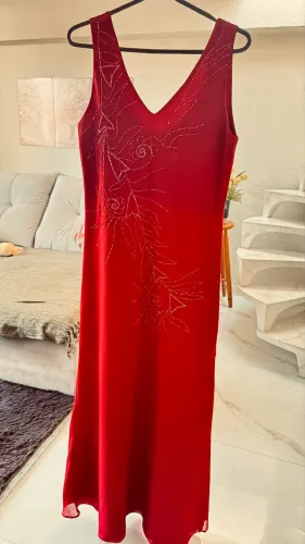 Vestido de festa Bordô