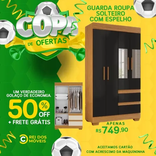Guarda roupa solteiro em promoção