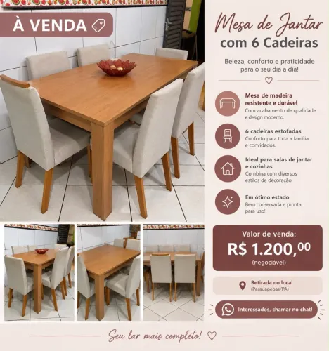 Vende - se, Mesa