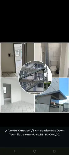 Vendo Kitnet 1/4 sendo uma suíte, condomínio Down Town Flat