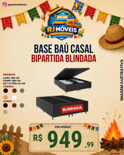BASE BAU CASAL BIPARTIDA BLINDADA 